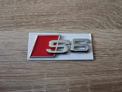 Audi S6 Silver Emblem Logo