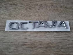 Skoda Octavia (New Font) Silver Emblem Logo