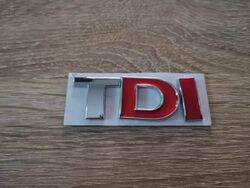 Volkswagen TDI (Red D and I) Emblem Logo