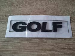 Volkswagen Golf Black Emblem Logo
