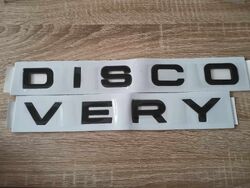 Land Rover Discovery Lettering Black Emblem Logo