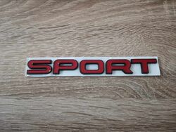 Range Rover Sport Red with Black Emblem Logo