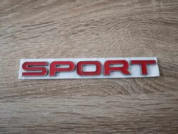 Range Rover Sport Red with Silver Emblem Logo