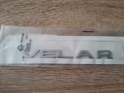 Range Rover Velar Silver Emblem Logo