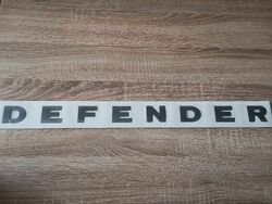 Land Rover Defender Lettering Grey Emblem Logo