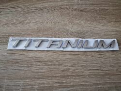 Ford Titanium Silver Emblem Logo