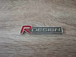 Volvo R Design Red with Green Emblem Logo