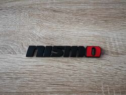 Nissan Nismo Black with Red Emblem Logo Big