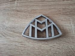 Mercedes Benz Maybach Silver Rear Emblem