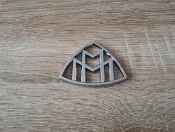 Mercedes Benz Maybach Silver Side Emblem