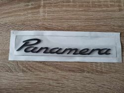Porsche Panamera Glossy Black Emblem Logo