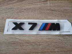 BMW X7 M Glossy Black Emblem Logo