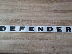 Land Rover Defender Lettering Black Emblem Logo