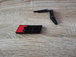 Audi S6 Black Grill Emblem Logo