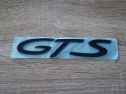 Porsche GTS Black Emblem Logo Large Size