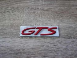 Porsche GTS Red Emblem Logo
