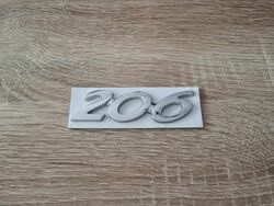 Peugeot 206 Silver Emblem Logo