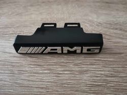 Mercedes Benz AMG Silver Grille Emblem Logo W463 W464 W461 G63 G65