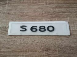 Mercedes Benz S 680 Black Emblem Newest Font