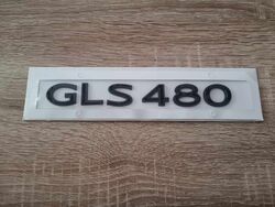 Mercedes Benz GLS 480 Black Emblem Newest Font