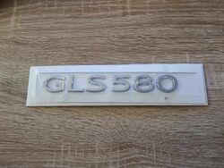 Mercedes Benz GLS 580 Silver Emblem Newest Font