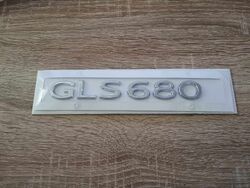 Mercedes Benz GLS 680 Silver Emblem Newest Font
