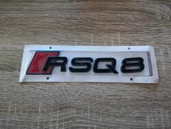 Audi RSQ8 Black Emblem Logo