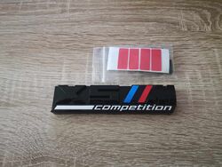 BMW X5M Competition Black Grill Emblem Logo