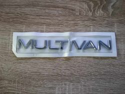 Volkswagen Multivan Silver Emblem Logo New Font