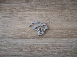 SRT Hellcat Silver Logo Right