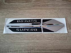 Skoda Superb Silver Fender Emblem