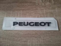 Peugeot Black Lettering Emblem Logo New Style