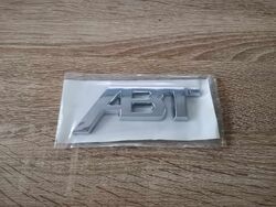 Audi ABT Silver Emblem Logo Large Size