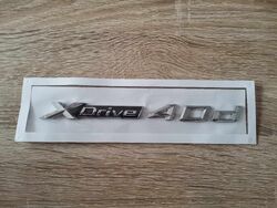 BMW xDrive 40d Silver Emblem Logo New Style