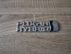 Toyota Plug-in Hybrid Silver Emblem Logo