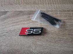 Audi S5 Silver Grill Emblem Logo