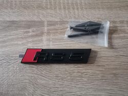 Audi RS5 Black Grill Emblem Logo