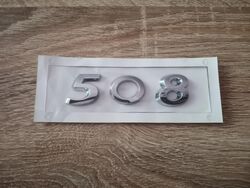 Peugeot 508 Silver Emblem Logo Old Style