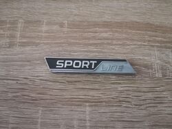 Skoda Sportline Black with Grey Emblem New Style