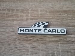 Skoda Monte Carlo Black with White Metal Emblem