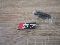 Audi S7 Silver Grill Emblem Logo