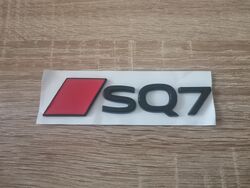 Audi SQ7 Black with Red Emblem Logo Newest Style