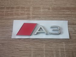 Audi А3 Silver with Red Emblem Newest Style