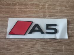 Audi А5 Black with Red Emblem Newest Style