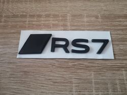 Audi RS7 Glossy Black Emblem Logo Newest Style