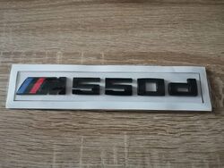 BMW M550d Glossy Black Emblem Small Size