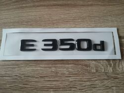Mercedes Benz E 350d Glossy Black Emblem
