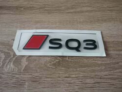 Audi SQ3 Black with Red Emblem Logo Newest Style