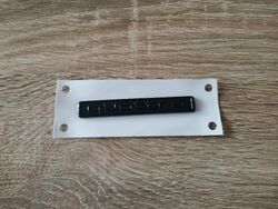 Audi Quattro Glossy Black Emblem Small Size