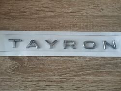 Volkswagen Tayron Glossy Silver Emblem Logo
